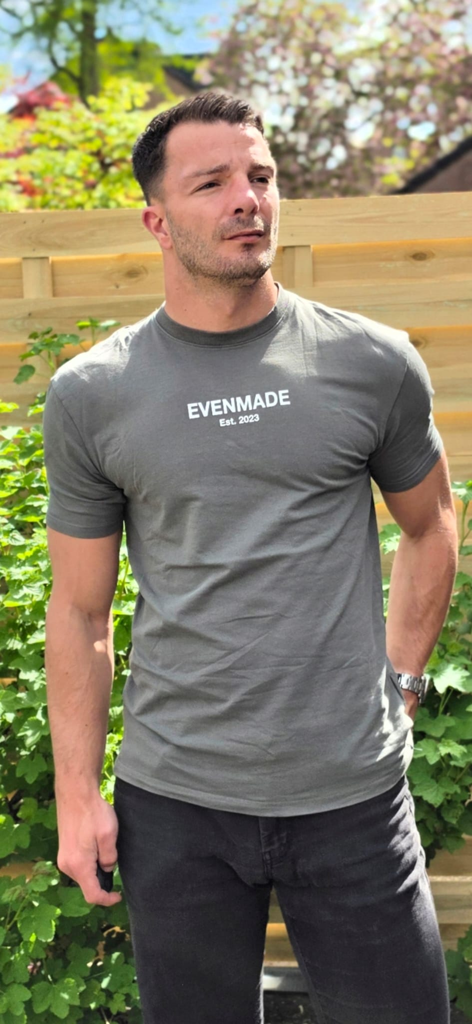 T-shirt Slim Fit - Olive Green